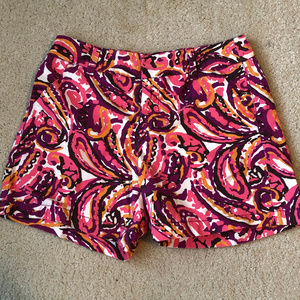 Red and orange colorful shorts